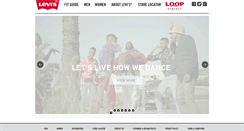 Desktop Screenshot of levis.co.za